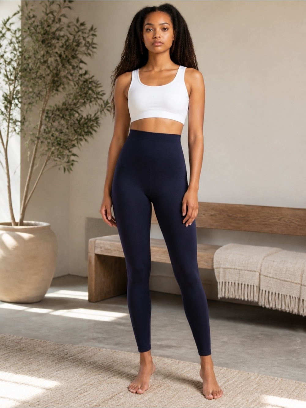 Shapermint High‑Waisted Shaping Leggings NWOT | Small • Blue
